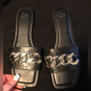 Women's Viv Chain Slide Sandals - A New Day™